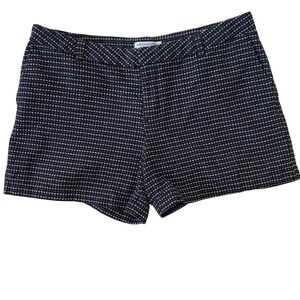 Liz Claiborne Womens 100% Gingham Chino Shorts 14 Petite Black